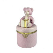 Baby teddy scented candle - pink ароматическая свеча, Villari