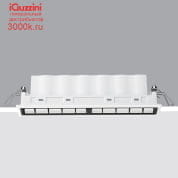 QD70 Laser Blade XS iGuzzini Recessed Frame section 10 LEDs - integrated DALI - Wall Washer Longitudinal Glare Control