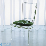 Marilyn Acrylic Side Chair-Emerald Green Global Views кресло