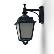 настенный фонарь с корпусом зелёного оттенка