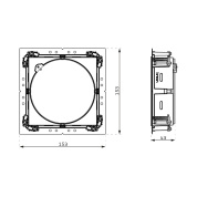 Монтажный комплект Kreon In-Line 120, для лицевого монтажа KR707214