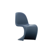 21019606 Panton Vitra Детский стул синий изогнутой формы
