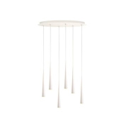 CNO06-3 Grau Niceone RAIN OVAL 6 WHITE/WHITE/WHITE подвесной светильник белый