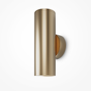 настенный светильник цилиндрической формы цвета матовое золото