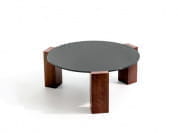 Gogan Низкий журнальный столик из дерева и стекла Moroso PID549500