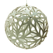 204 David Trubridge Floral Подвесной светильник из фанеры белого цвета с двухсторонней отделкой Ø100