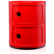 0496610 Kartell Componibili Классический комод с 2 отделениями, красный