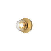 настенный светильник с одним плафоном цвета латунь