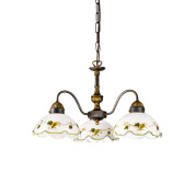 люстра с тремя плафонами