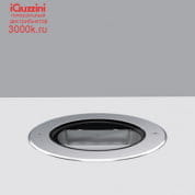 E159 Light Up iGuzzini Recessed floor luminaire Earth D=250 mm - Warm White - Wall Washer Optic - DALI