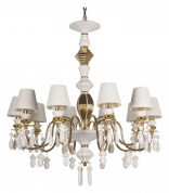 подвесная люстра с несколькими плафонами и декоративными элементами