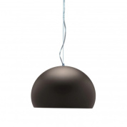 подвесной светильник с чёрным плафоном куполообразной формы