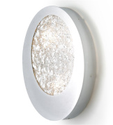 потолочный накладной светильник с круглой рамой и структурированной светорассеивающей поверхностью