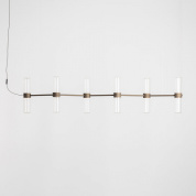 Zephyr SP linear LED Artemide Zephyr подвесной светильник с шестью линейно расположенными плафонами