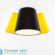 CLUSTER подвесной светильник frauMaier Cluster 3 shades Jaune/Noir/Jaune