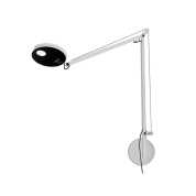 настенный светильник с регулируемой металлической рукой и круглым источником света