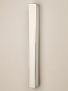 настенный светильник для ванной из хрома с прямоугольным удлиненным плафоном