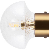 631255 Globen Lighting Fungo 16 Настенный светильник, матовая латунь / прозрачный