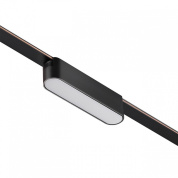 накладной потолочный магнитный светильник прямоугольной формы чёрного цвета для магнитного трека 24V