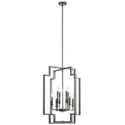 Downtown Deco 32.25" 8 Light  Foyer Chandelier Midnight Chrome подвесной светильник 43966MCH Kichler