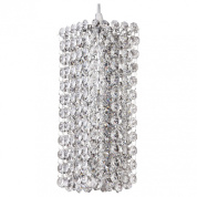 подвесной светильник с хрустальным цилиндрическим плафоном