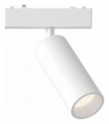 магнитный трековый светильник цилиндрический белый для магнитного трека 48V