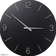 53211 Часы настенные Оскар Черные Ø60см Kare Design