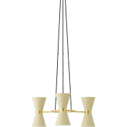 71125-001285 Audo Copenhagen Collector Люстра 3, кремовая/полированная латунь