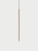 подвесной светильник вытянутой формы с покрытием розового золота