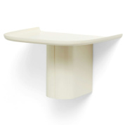 настенная полка декоративная кремового цвета с округлым основанием