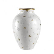 Butterfly large vase - white & gold ваза, Villari
