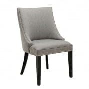 108949 Dining Chair Bermuda herringbone brown/ grey стул Eichholtz