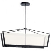 Calters 38" LED Linear Chandelier Black люстра 52293BKLED Kichler