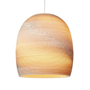 GP-2122 Scraplight Graypants Подвесной светильник колокол из картона большой бежевый