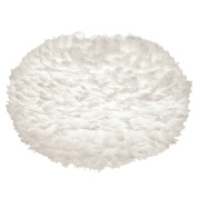 абажур из перьев белого цвета диаметром 75 см