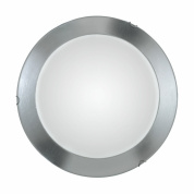 потолочный светильник в форме цветка хромированный