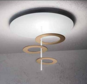 Hula Hoop Icone Потолочный светильник Circle, Round White, Brass i-c-0170