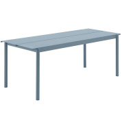 31216 Muuto Linear Стол стальной 75x200 см, бледно-голубой