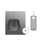 абажур цилиндрический тёмного цвета