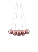 люстра розовая золотая