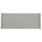 ковер шерстяной серый 80x200 см