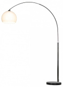 арочный торшер с куполообразным плафоном на мраморном основании