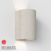 настенный светильник с рассеивателем из бетона мягкого свечения