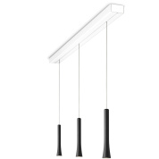 подвесной светильник с тремя подвесами медного оттенка