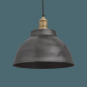 Brooklyn Dome Pendant - 13 Inch - Pewter подвесной светильник Industville BR-DP13-P