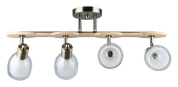 спот с четырьмя поворотными плафонами на планке