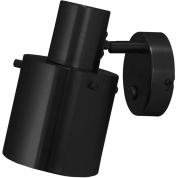 настенный светильник с цилиндрическим корпусом чёрного цвета