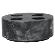 настольный держатель для зубных щеток круглой формы из камня с несколькими отверстиями