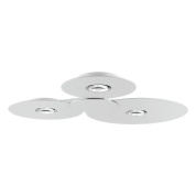 встраиваемый потолочный светильник с тремя отражателями