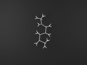 настенное бра с асимметричной разветвленной конструкцией и направленным светом